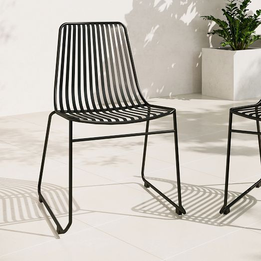 Slope Outdoor Stacking Chair | West Elm (US)