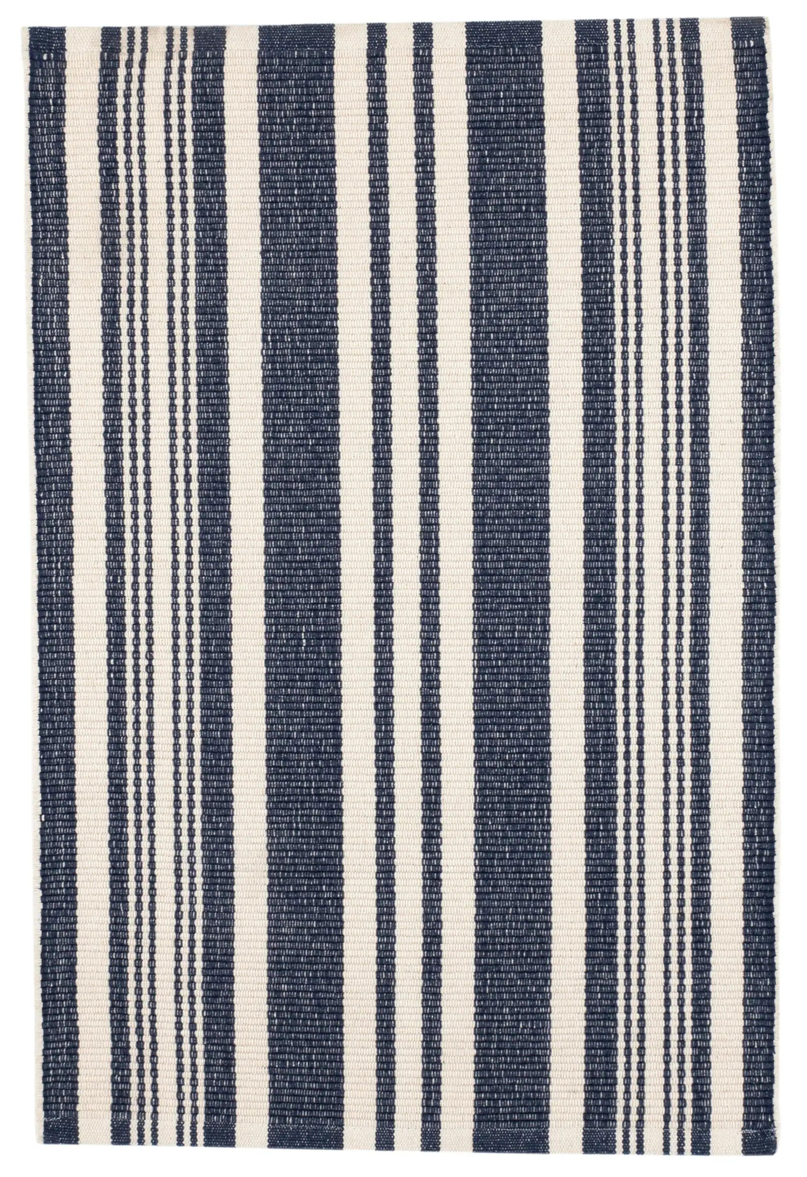 Irving Stripe Handwoven Cotton Rug | Ivory | Rugs USA