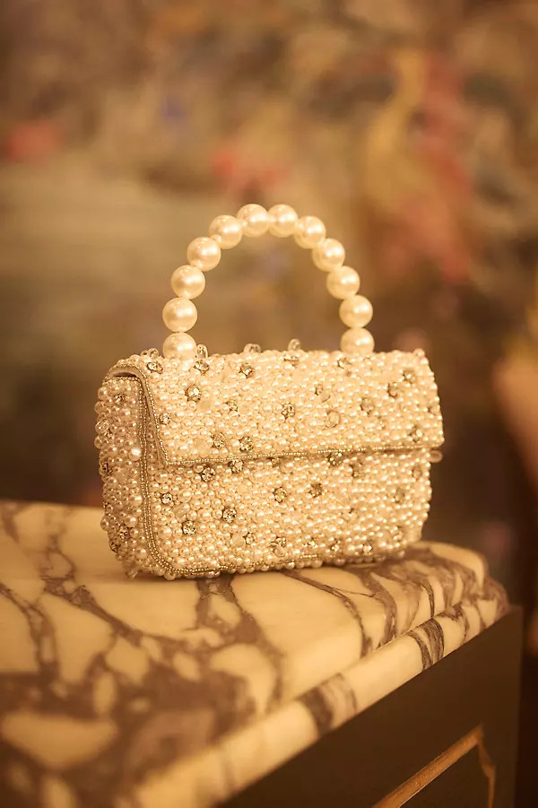 The Fiona Beaded Bag: Pearl-Strap Embellished Edition | Anthropologie (US)