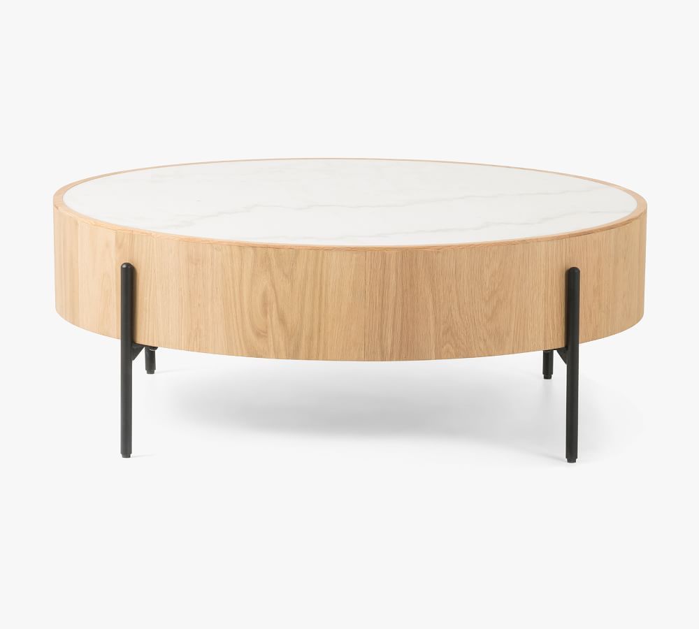 Canon Round Marble Coffee Table | Pottery Barn (US)