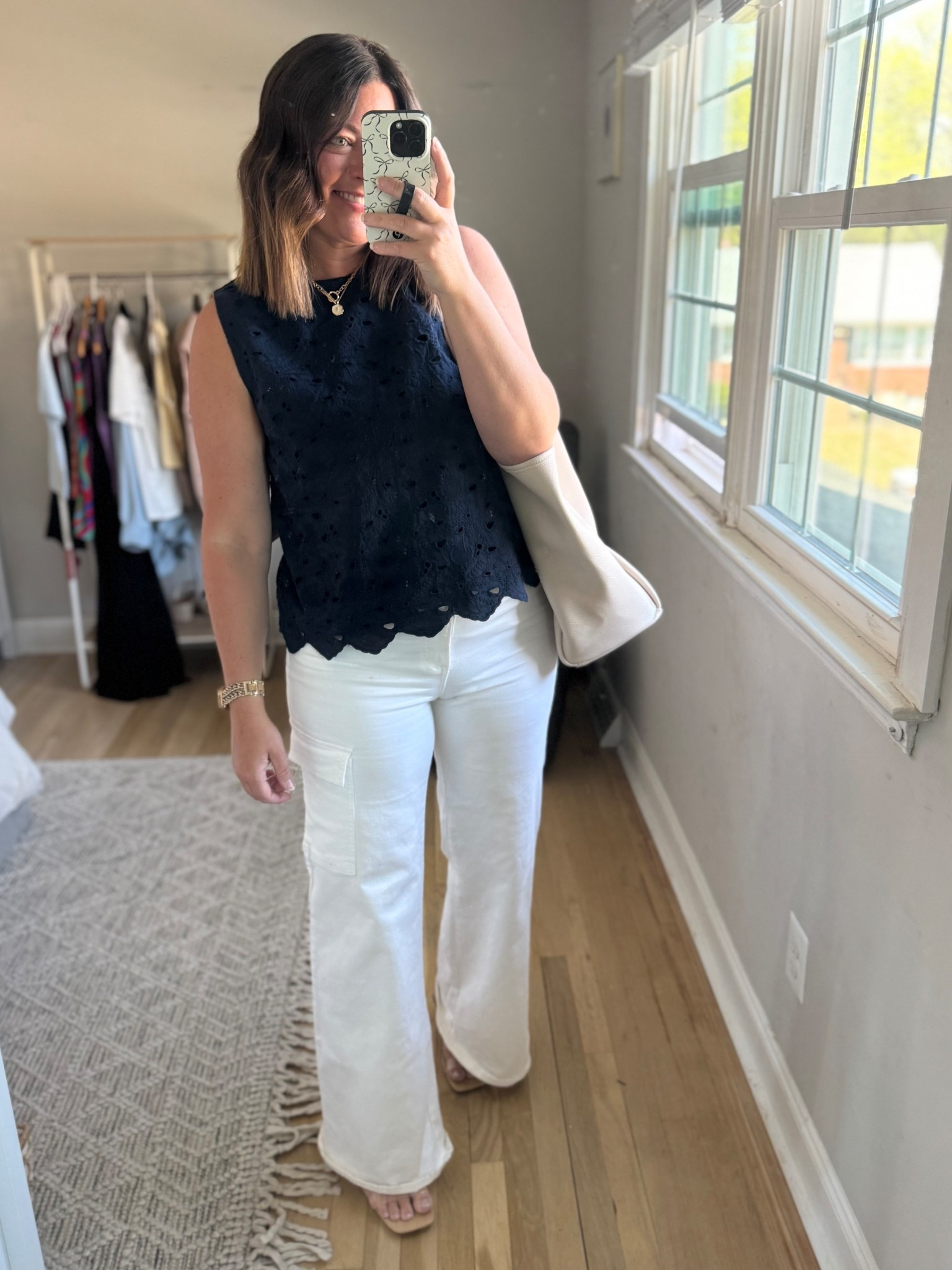 Prettiest eyelet top for spring! 

#LTKootd #LTKgrwm