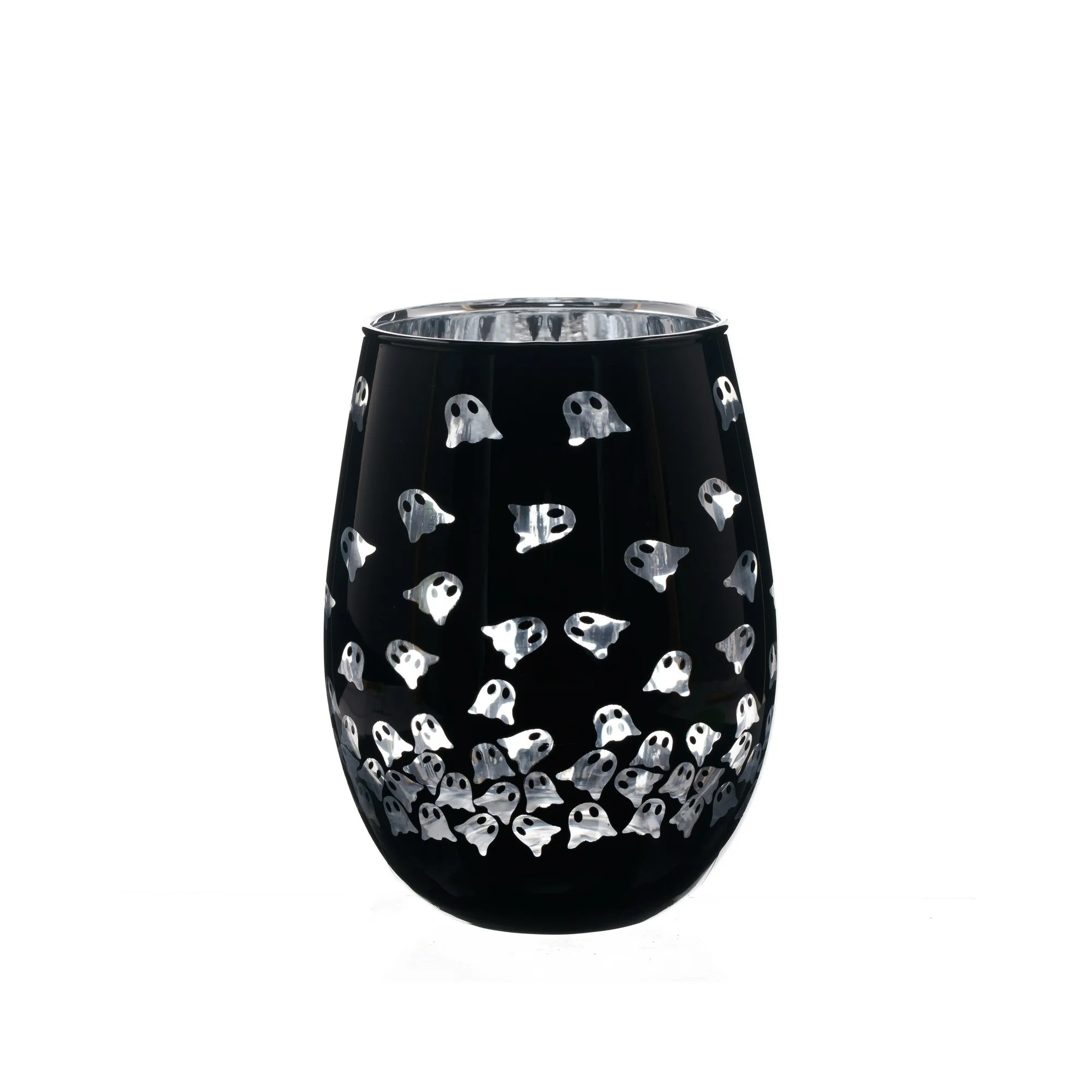 Way to Celebrate Halloween Two Tone Stemless Wine Glass Ghost | Walmart (US)