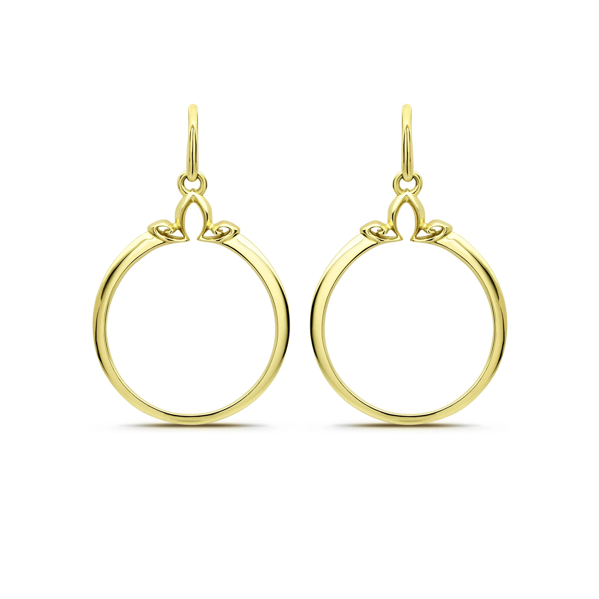 Portrait Hoop Earring 25mm - 18K Gold Vermeil | REALM Fine + Fashion Jewelry