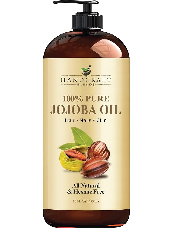 Handcraft Jojoba Oil 16 fl. oz – 100% Pure & Natural Jojoba Oil for Skin, Face, and Hair – De... | Amazon (US)