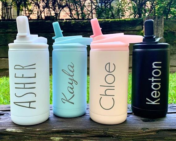 Engraved Kids Water Bottle,Personalized Tumbler for Kids,Water Bottles with Names, Custom Kids Cu... | Etsy (US)