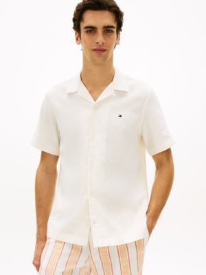 Regular Fit Linen-Blend Camp Shirt | Tommy Hilfiger | Tommy Hilfiger (US)