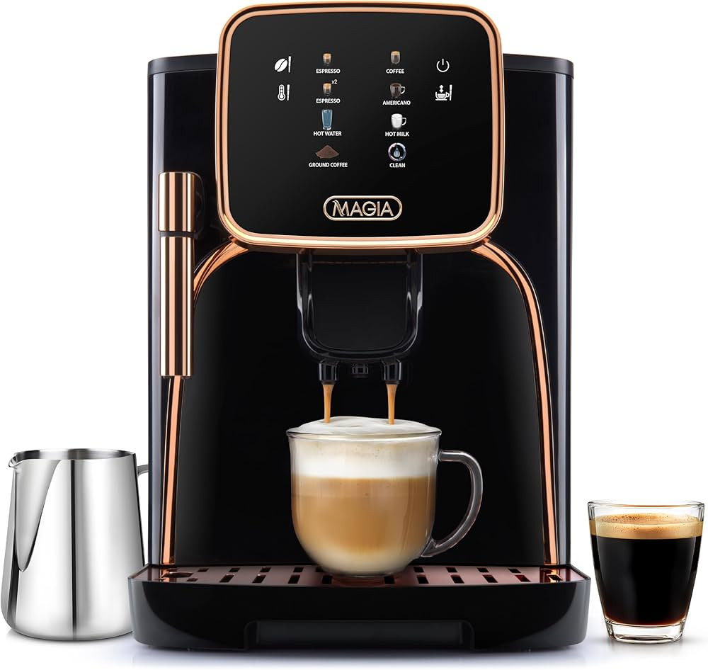 Zulay Kitchen Magia Clasica - Fully Automatic Espresso Machine With Grinder - Touch Screen Coffee... | Amazon (US)