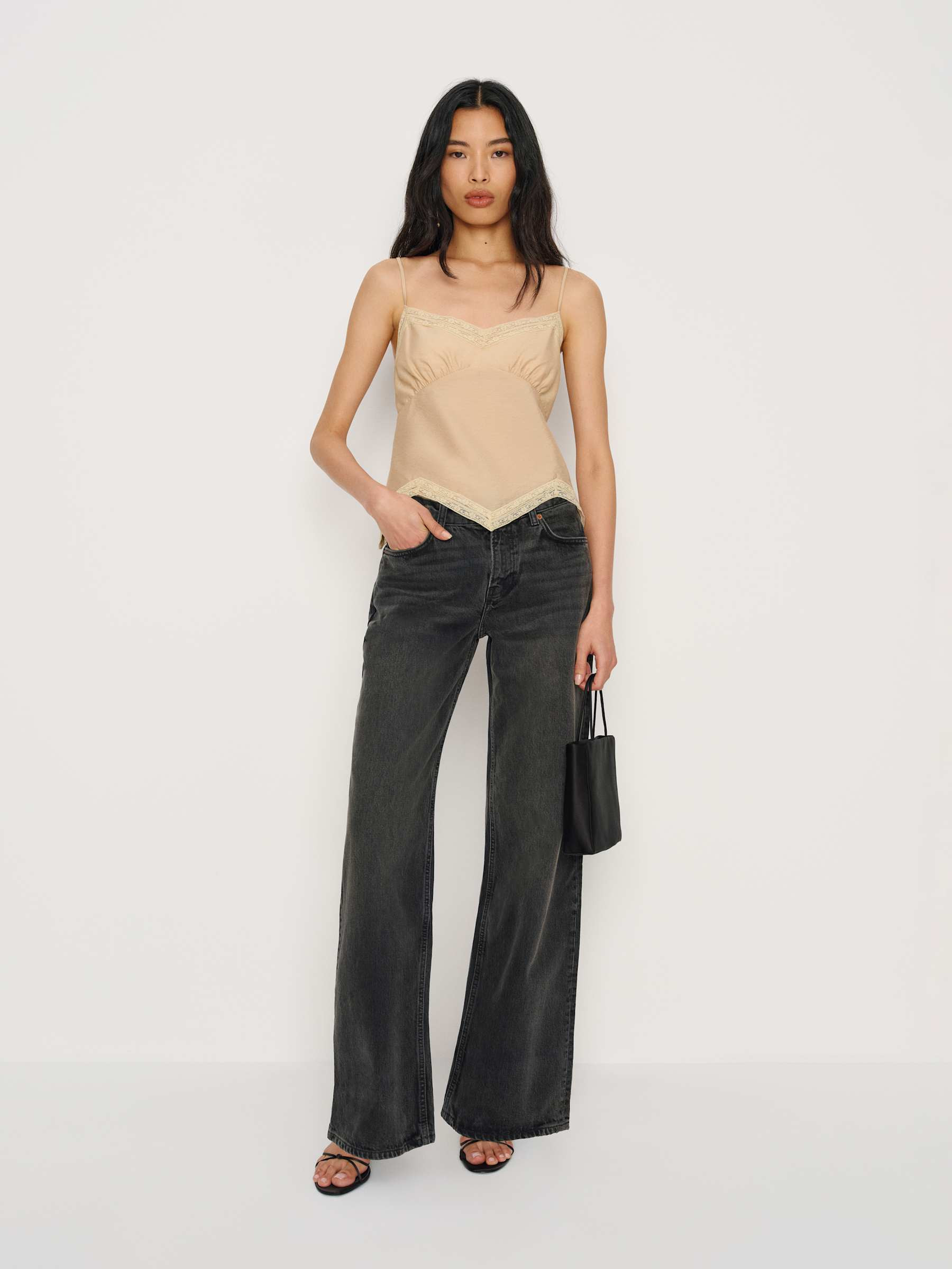 Cary Low Rise Slouchy Wide Leg Jeans | Reformation (Global)