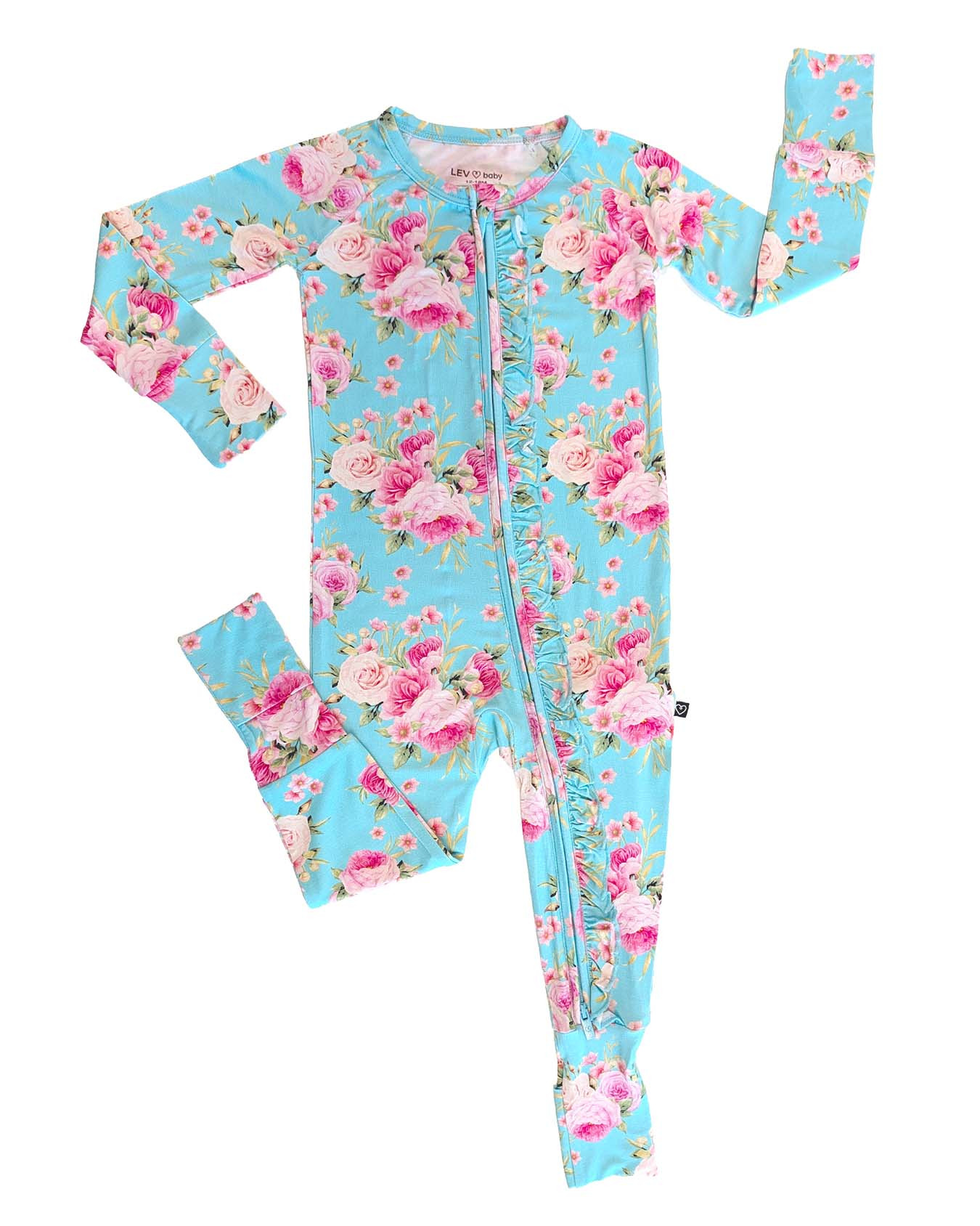Alana Ruffled \u2018Poppy\u2019\u2122: The Convertible Romper | LEV Baby