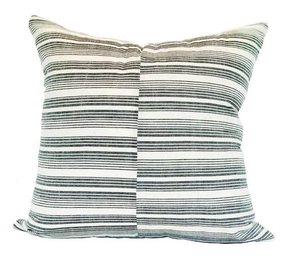 MOAB | 20x20 Black + White Stripe Pillow | Etsy (US)