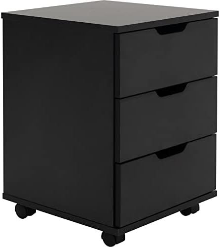 Farini Mobile File Cabinet for Home Office, 3 Drawer Chest Wood, Drawers Unit for Under Desk, Sto... | Amazon (US)