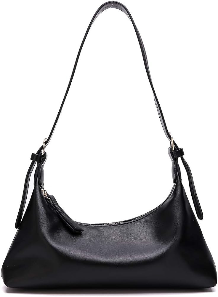 JISEN PU Leather Shoulder Clutch Bag with Zipper Closure for Women Girls Retro Lightweight Purse ... | Amazon (US)