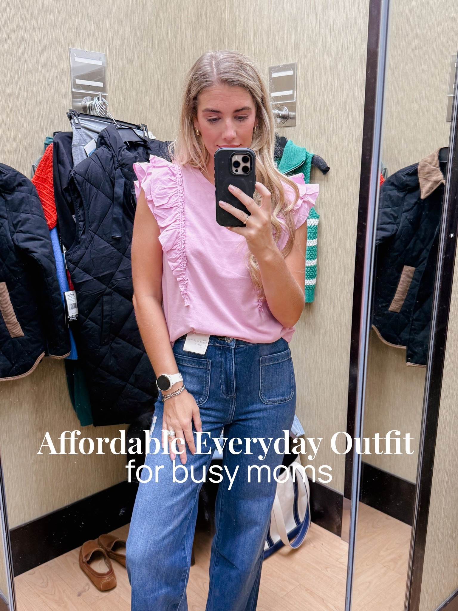 Kohl’s everyday outfit. Lauren Conrad patch pocket jeans and ruffle shirt. On sale!

#LTKFindsUnder50 #LTKSaleAlert #LTKStyleTip