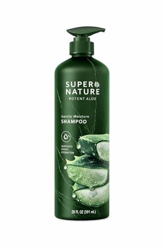Super Nature Potent Aloe Gentle Moisture Shampoo, 30 fl oz | Sulfate Free, Dye Free, Paraben Free | Moisturizing & Nourishing Formula | Naturally Derived Ingredients | Cruelty Free | Made in USA | Amazon (US)