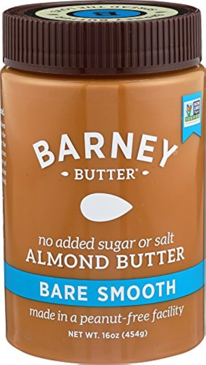 Barney Butter Almond Butter, Bare Smooth, 16 Ounce | Amazon (US)