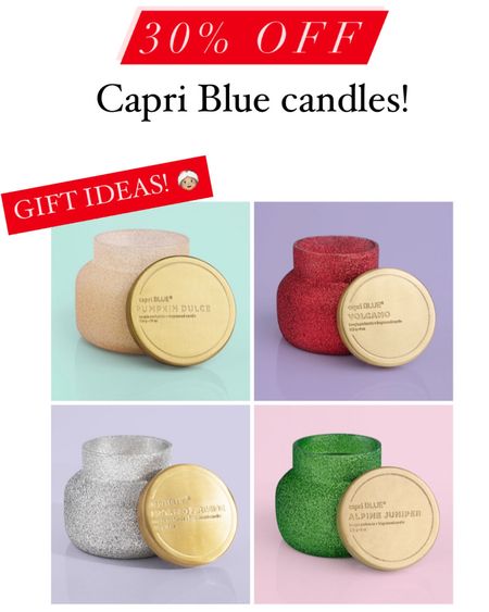 Capri Candle Sale // Holiday party // Christmas gift guide // gifts for her // home // Capri blue volcano // Blue Jean Blue Signature Jar // 30% off 💙

#LTKGiftGuide #LTKCyberweek #LTKhome