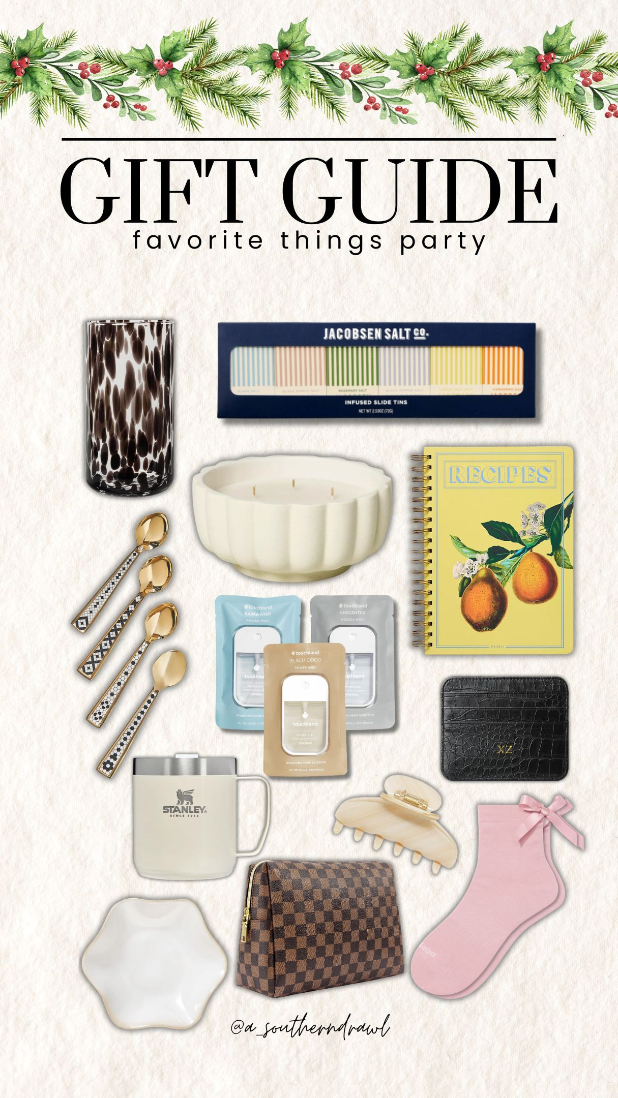 Gift Guide: Favorite Things Party🎊

gifts, holiday gifts, gift ideas, stocking stuffers, unique gifts, funny gifts, budget-friendly gifts, personalized gifts, novelty gifts, secret Santa, party favors, gift exchange, surprise gifts, creative gifts, affordable gifts, thoughtful gifts, last-minute gifts, trending gifts, handmade gifts, practical gifts, custom gifts, luxury gifts, eco-friendly gifts, quirky gifts, tech gifts, gadgets, home decor, fashion accessories, beauty products, self-care, toys, kitchen gadgets, fitness gifts, subscription boxes, travel gifts, experience gifts, seasonal gifts, luxury stocking stuffers, vintage gifts, fun presents, family gifts, coworkers gifts, friend gifts, outdoor gifts, pet gifts, DIY gifts, crafty gifts, gourmet treats, personalized ornaments, festive gifts, wrapped gifts, mystery gifts, gift cards, exclusive gifts, Grace White, A Southern Drawl 

 #LTKGiftGuide #LTKHoliday #LTKSeasonal