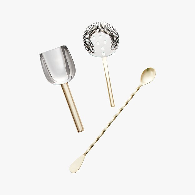Brushed Gold Cocktail Stirrer + Reviews | CB2 | CB2