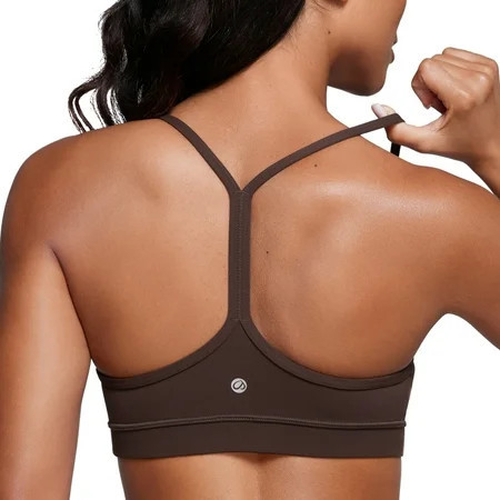 CRZ YOGA Butterluxe Womens Workout Bras Wireless Racerback Padded Sports Bra Yoga | Walmart (US)