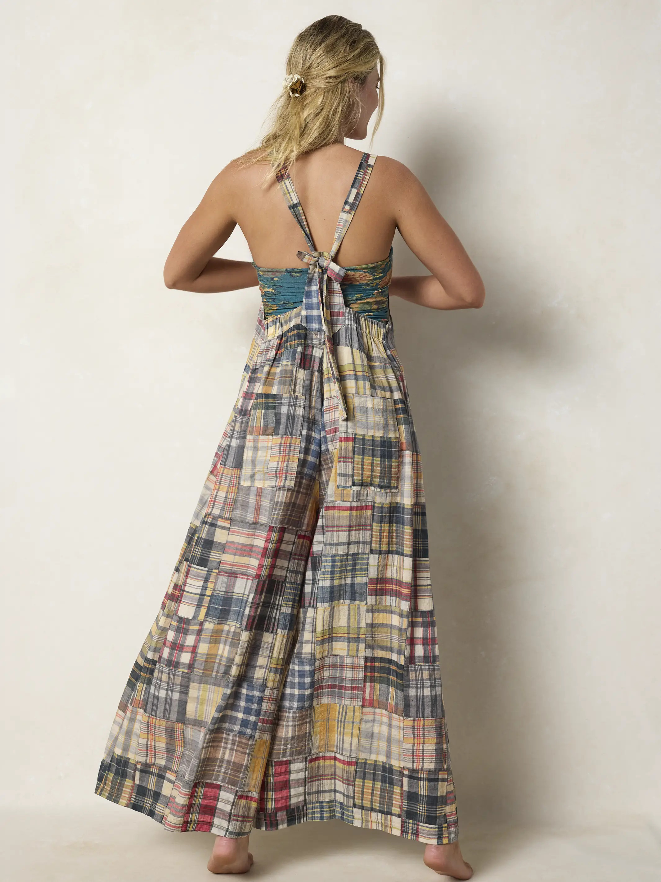 Dakota Tie Overall - Greenfield Madras Multi | Natural Life
