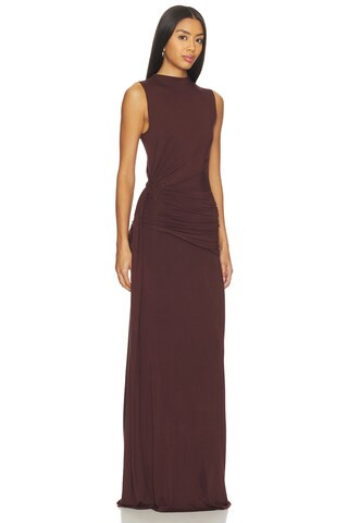 MORE TO COME Stacie Maxi Dress in Dark Brown from Revolve.com | Revolve Clothing (Global)