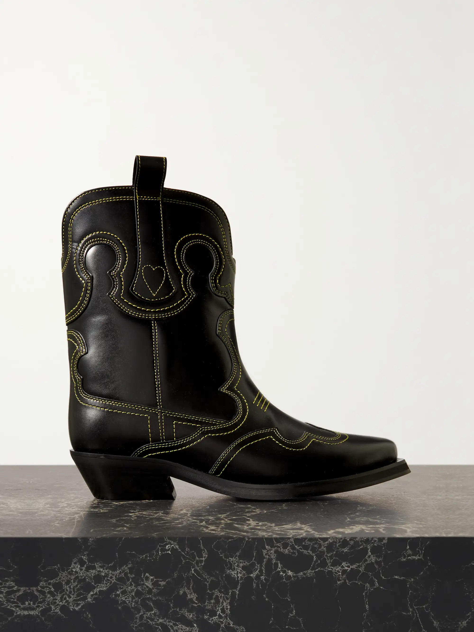 Embroidered leather cowboy boots | NET-A-PORTER (UK & EU)