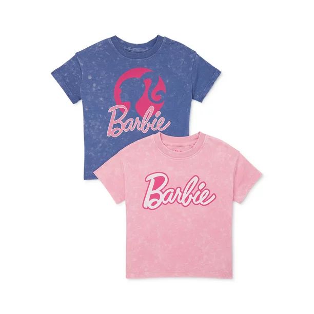 Barbie Baby and Toddler Girls Graphic Tee, 2-Pack, Sizes 12M-5T | Walmart (US)