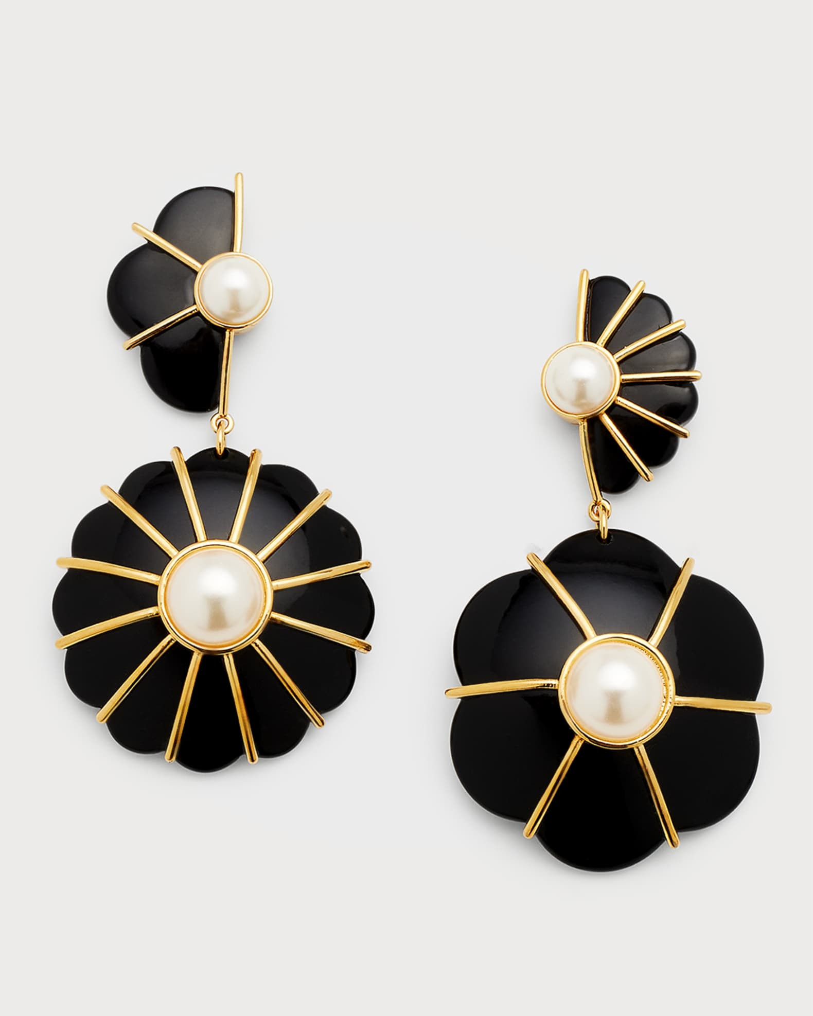 Mixed Medallion Drop Earrings | Neiman Marcus