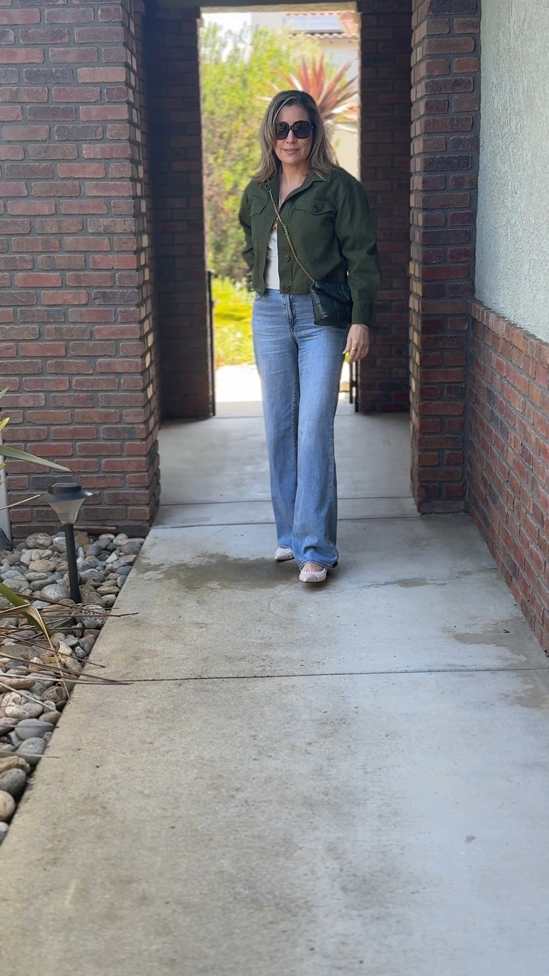 Layers for a cool summer evening. Light weight wide leg denim and a cropped top and linen jacket with lux leather flats 

#LTKSeasonal #LTKVideo #LTKOver40