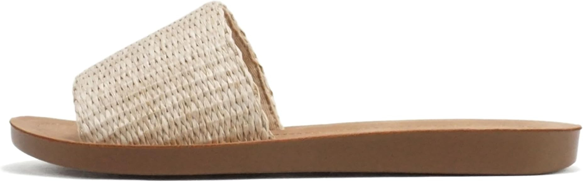 Soda Shoes Efron-S Women Flip Flops Basic Plain Slippers Slip On Sandals Slides Casual Peep Toe B... | Amazon (US)