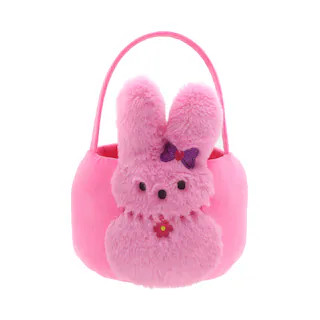 PEEPS® Pink Bunny Plush Easter Basket | Michaels Stores