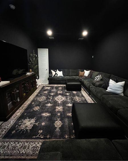 Living room, living room furniture, media room, theater room

#LTKhome #LTKSeasonal #LTKstyletip