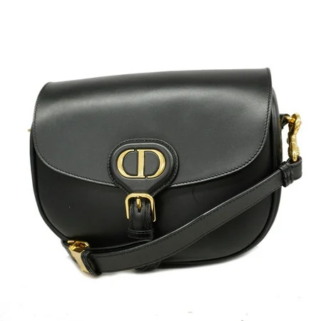 Used Auth Christian Dior Bag Dior Bobby Box Calf Women s Shoulder Bag Black | Walmart (US)