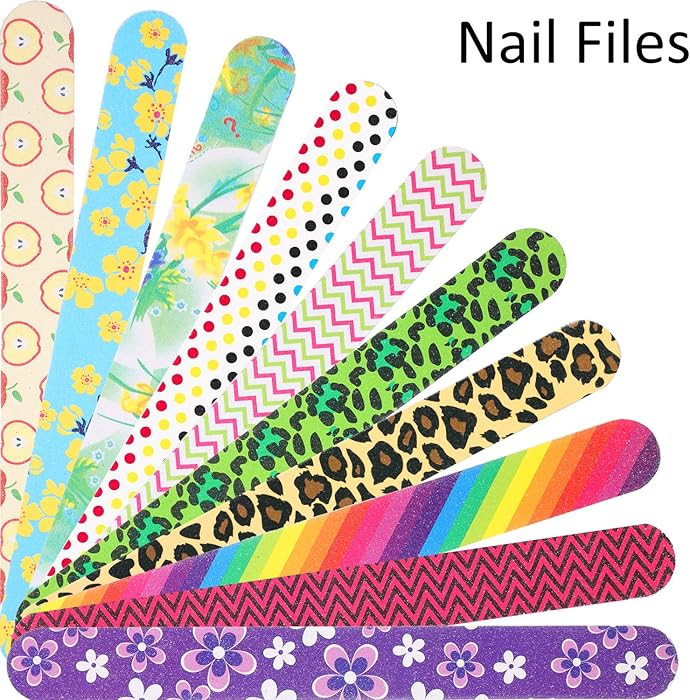 Mudder 20 Pcs Nail File Colorful Emery Boards Nail Buffer File Tools for Women Double Sided Filer... | Amazon (US)
