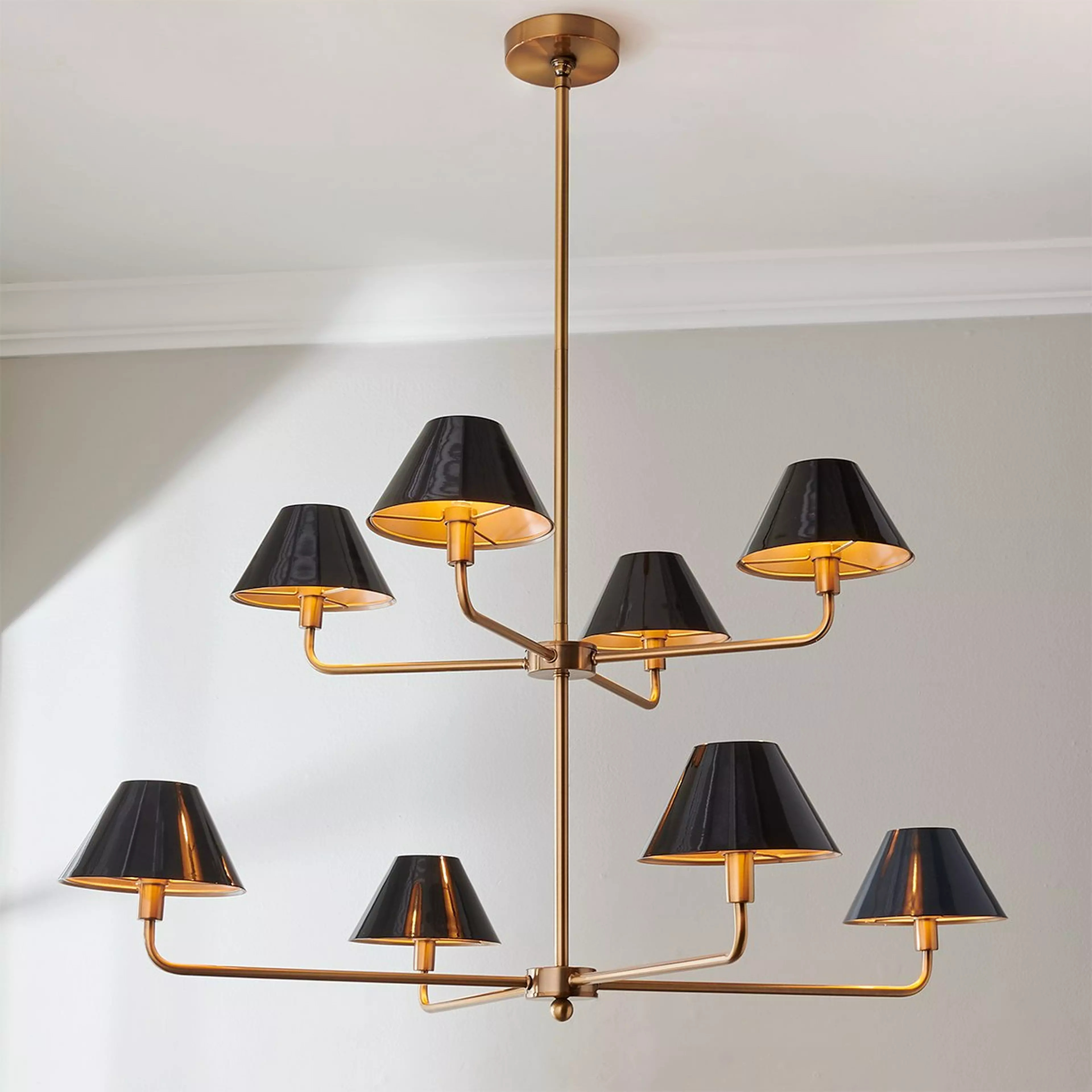 Chris Loves Julia Edie Two-Tier Chandelier - 8 Light | Shades of Light