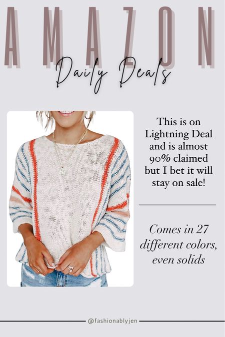 The cutest sweater is on Amazon Lightning Deal! 

#LTKsalealert #LTKBacktoSchool