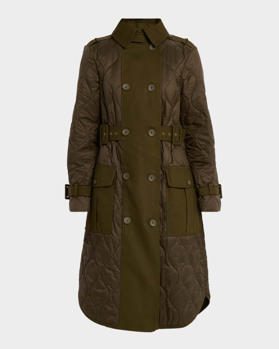 Veronica Beard Newberry Puffer Trench Coat | Neiman Marcus