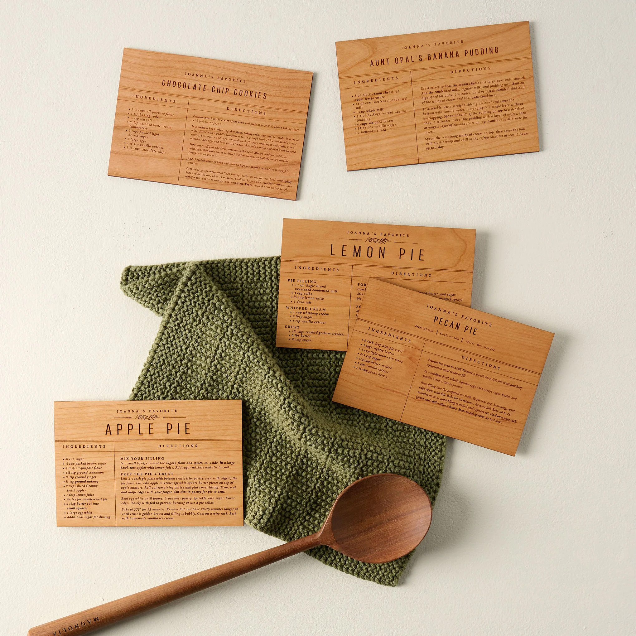 Wooden Recipe Card | Magnolia | Magnolia