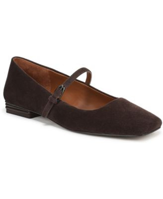 Franco Sarto Women's Tinsley Square Toe Mary Jane Flats - Dark Leopard Print Mesh | Macy's
