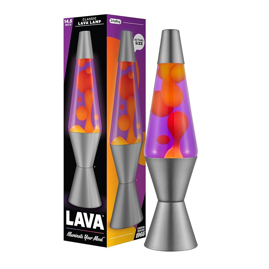 Lava® Lamp - 14.5" Purple Sunset - The Original Motion Light - Yellow Wax and Purple Liquid - It... | Amazon (US)