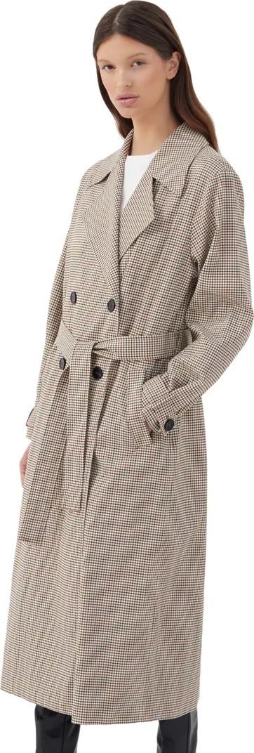 Chica Check Longline Trench Coat4TH & RECKLESS | Nordstrom