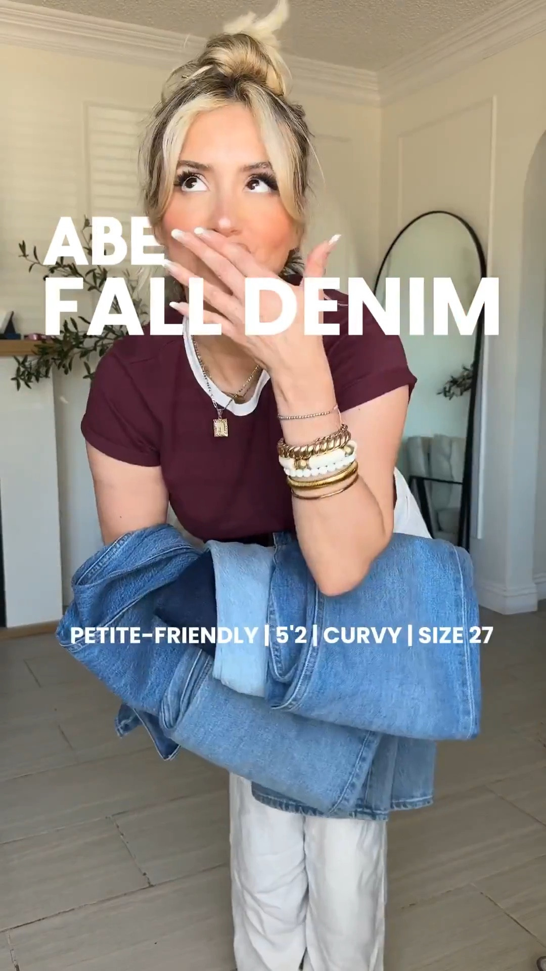 Abercrombie SALE! Only TODAY & TOMORROW! 30-40% off ALL JEANS! 😍

Petite Curvy Denim Staples 🤗  
I'm wearing size 27R in ALL JEANS! 

#LTKgrwm #LTKSaleAlert #LTKootd