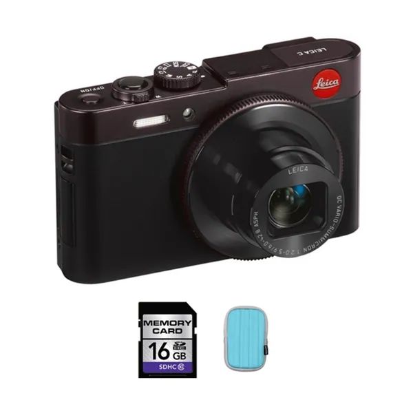 Leica C 12.1MP Dark Red Digital Camera 16GB Bundle | Bed Bath & Beyond
