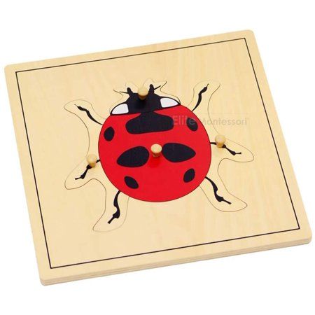 Montessori Lady Bug Puzzle | Walmart (US)