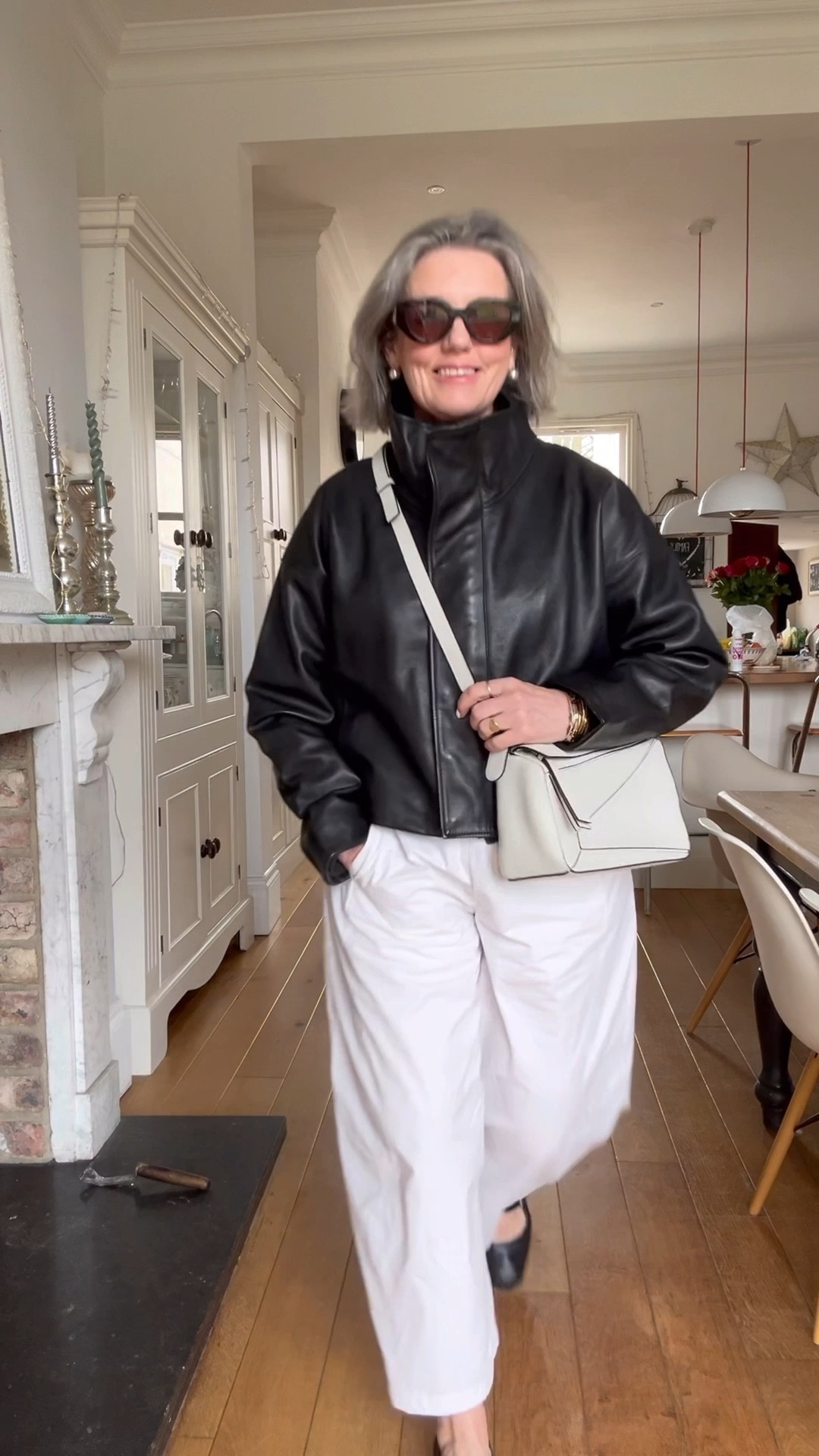 Transitional Outfit
#wiw for a chilly spring day 
Jacket size 12
Trousers size 38 I sized down 


Spring outfits/allsaints/leather jacket /puzzle bag/cotton trousers/barrel trousers 

#LTKuk #LTKover50style #LTKspring