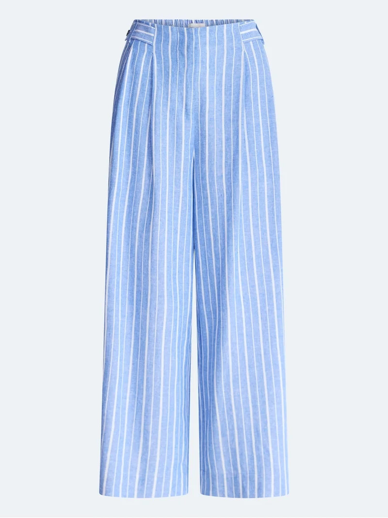 Free Assembly Women's and Women's Plus High Rise Wide Leg Cropped Pants, 27" Inseam, Sizes XS-4X | Walmart (US)