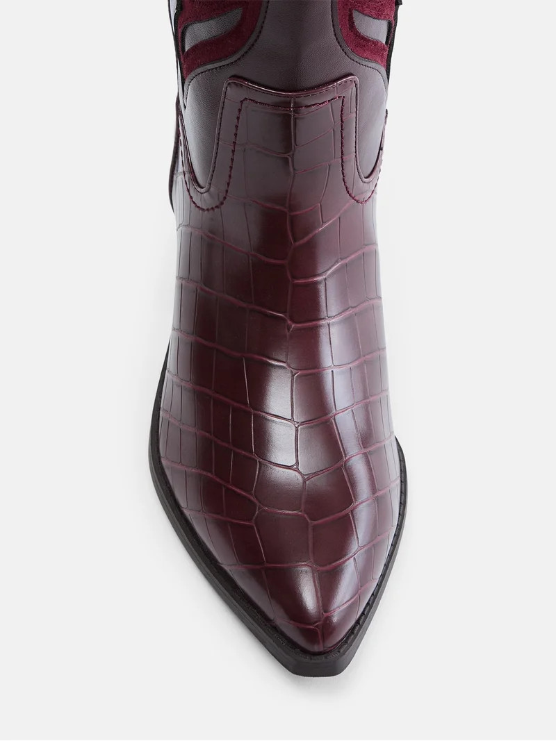 Madden NYC Women's Faux Leather Croco Butterfly Boots | Walmart (US)