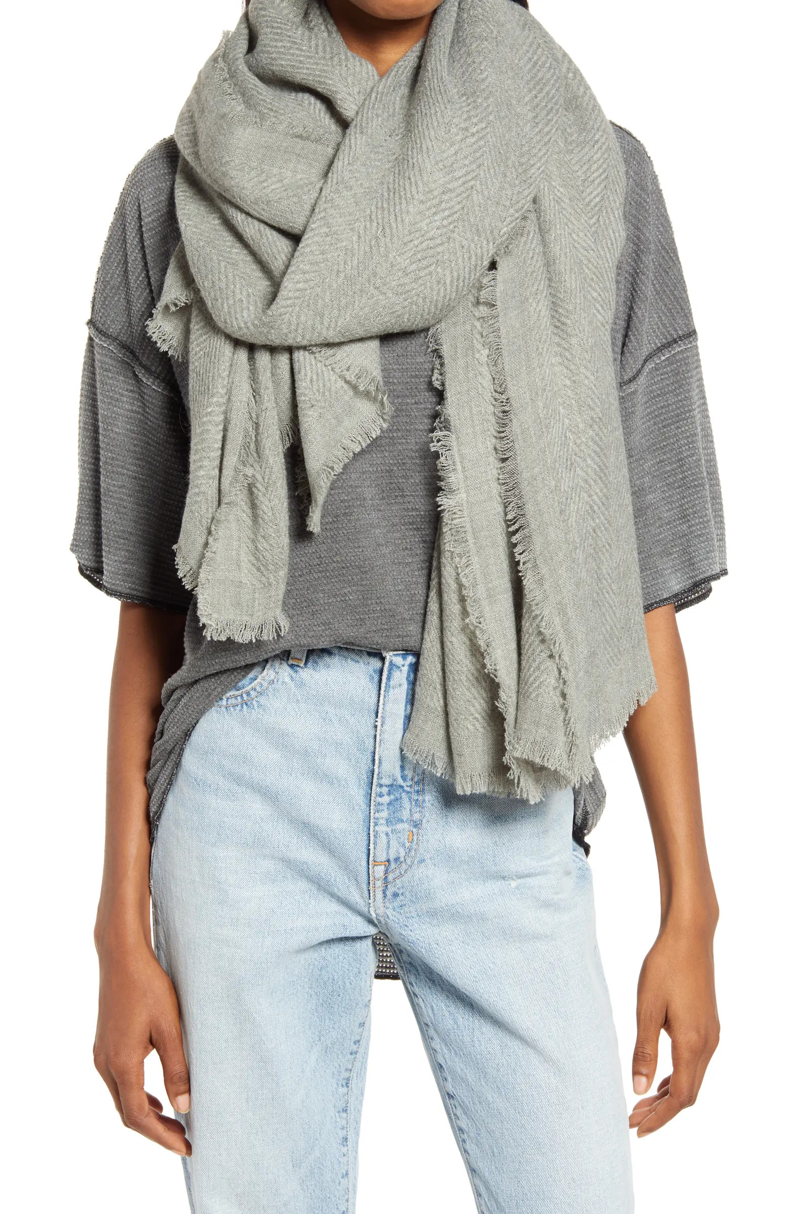 Herringbone Burlap Scarf | Nordstrom