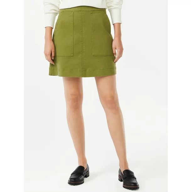 Free Assembly Women's Patch Pocket Mini Skirt - Walmart.com | Walmart (US)