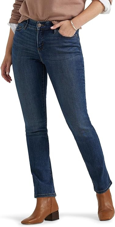 Lee Womens Ultra Lux Comfort with Flex Motion Straight Leg Jean | Amazon (US)